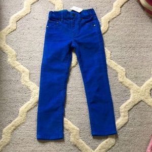 J.CREW boys  Corduroy pants bright sapphire sz5